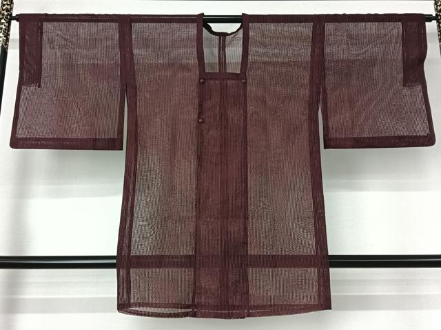 平和屋着物▽道行コート スリーシーズン 春夏秋 塵除け 舞葉文 正絹 逸品 AABI5057jh