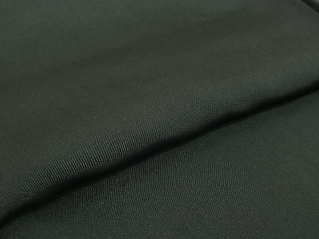 平和屋着物▽男性 黒紋付 単衣 羽織セット 暗黒色 正絹 逸品 AABI5060jh