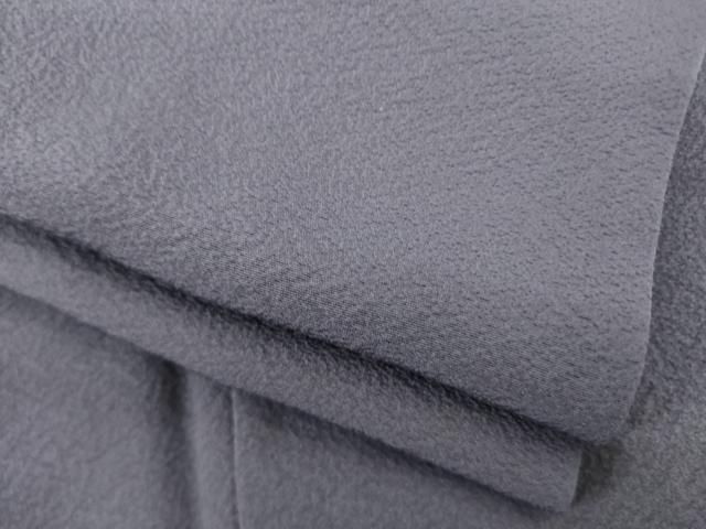 平和屋着物●上質な色無地 濃鼠色 正絹 逸品 未使用 AABI5114ck