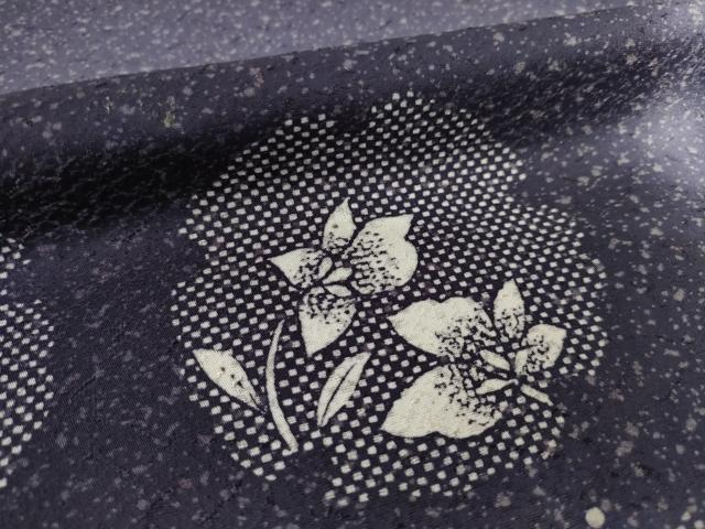 平和屋着物●訪問着 作家物 雪輪横段花文 暈し染め 正絹 逸品 AABI5124ck