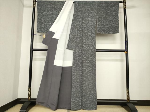 平和屋着物●上質な小紋 舞蝶文 正絹 逸品 AABI5125ck