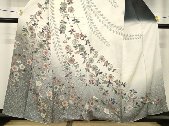 平和屋着物●訪問着 辻が花 絞り 暈し染め 正絹 逸品 AABI5138ck