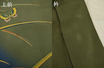 平和屋着物●染色作家 斉藤三才 訪問着 舞蝶文 暈し染め 金彩 正絹 逸品 AABI5139ck