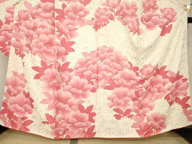 平和屋着物●豪華振袖 駒刺繍 花尽くし 金彩 正絹 逸品 AABI5142ck