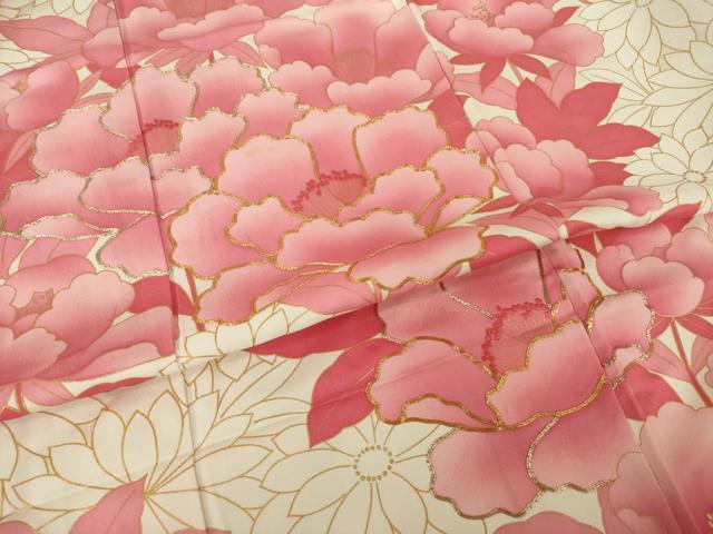 平和屋着物●豪華振袖 駒刺繍 花尽くし 金彩 正絹 逸品 AABI5142ck