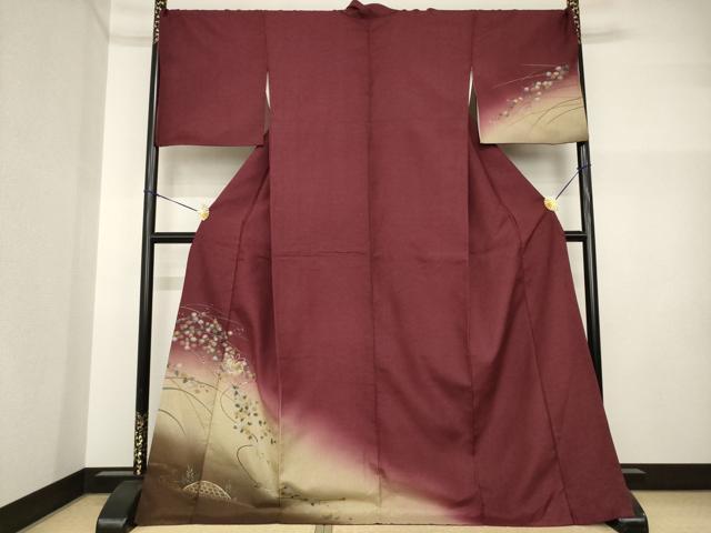 平和屋着物●訪問着 花鼓文 暈し染め 金彩 やまと誂製 ロング丈 正絹 逸品 AABI5146ck