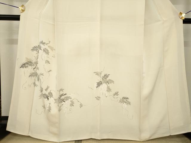 平和屋着物●訪問着 手描き 枝花文 正絹 逸品 AABI5156ck