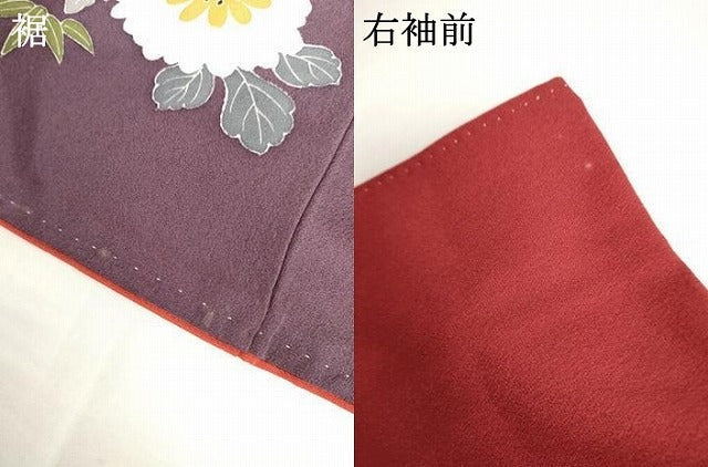 平和屋着物●豪華振袖 友禅 御所車梅松文 暈し染め 正絹 逸品 AABI5164cs