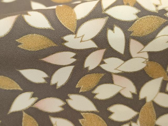 平和屋着物●上質な小紋 舞桜間道 金彩 正絹 逸品 未使用 AABI5167cs