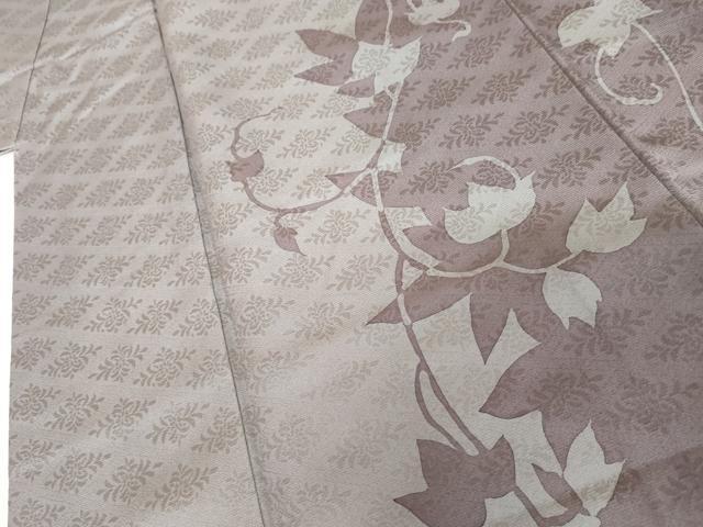 平和屋着物●京の匠日展作家 丹下雄介 訪問着 蔦の葉シルエット 正絹 逸品 AABI5181cs