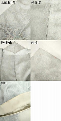 平和屋着物●訪問着 作家物 武夫 辻が花 絞り 暈し染め 金通し地 正絹 逸品 AABI5209cs