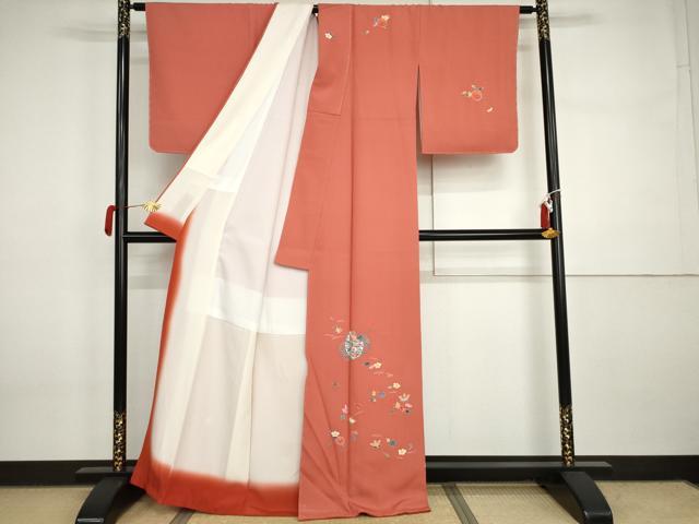 平和屋着物●訪問着 友禅 花篭文 正絹 逸品 未使用 AABI5234cs