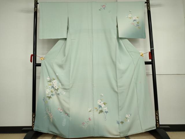 平和屋着物●訪問着 友禅 作家物 飾花文 暈し染め 正絹 逸品 AABI5243cs