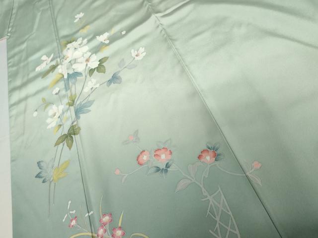 平和屋着物●訪問着 友禅 作家物 飾花文 暈し染め 正絹 逸品 AABI5243cs