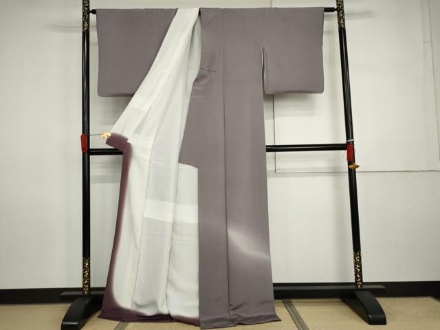 平和屋着物●豪華色留袖 霞文 鬼しぼ縮緬 ロング丈 正絹 逸品 AABI5247cs