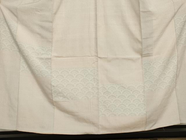 平和屋着物●本塩沢 訪問着 青海波 正絹 逸品 AABI5255cs