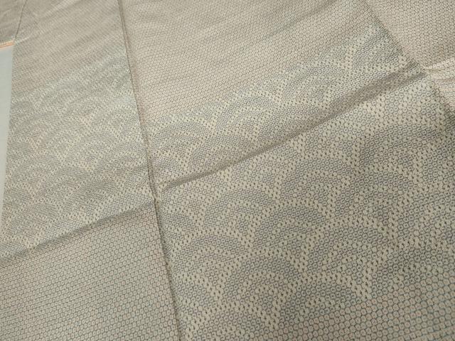 平和屋着物●本塩沢 訪問着 青海波 正絹 逸品 AABI5255cs