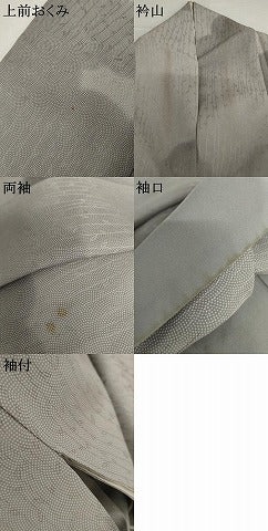 平和屋着物●上質な小紋 雲取り文 暈し染め 高島屋扱い 正絹 逸品 AABI5259cs