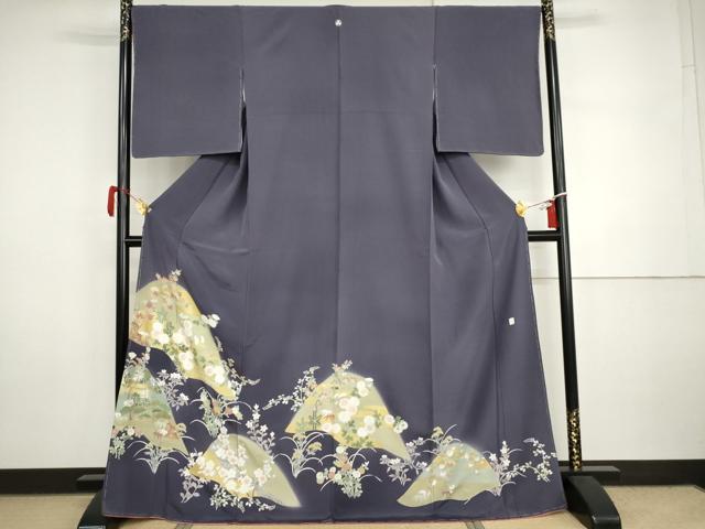 平和屋着物●豪華色留袖 友禅 松竹梅文 暈し染め 金彩 正絹 逸品 未使用 AABI5266cs