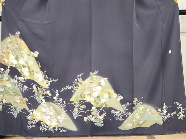 平和屋着物●豪華色留袖 友禅 松竹梅文 暈し染め 金彩 正絹 逸品 未使用 AABI5266cs