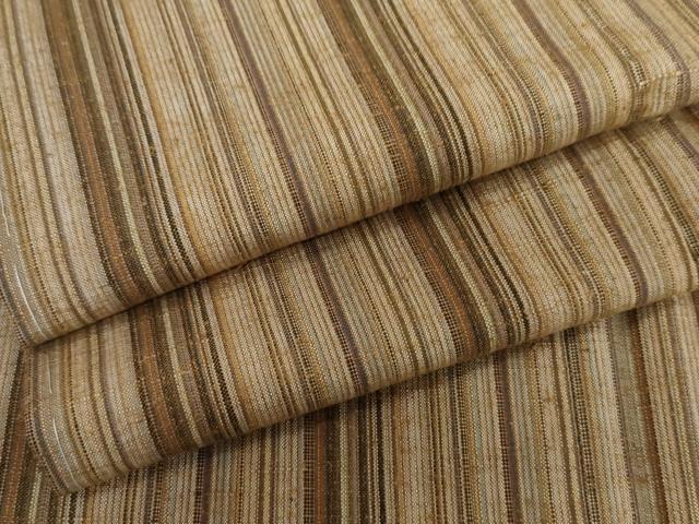 平和屋着物●上質な紬 縞 正絹 逸品 未使用 AABI5272cs