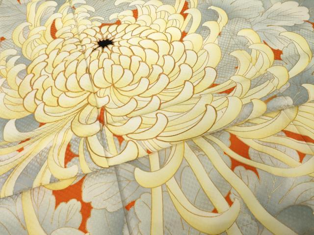 平和屋着物●豪華振袖 駒刺繍 乱菊 金彩 正絹 逸品 AABI5295ck
