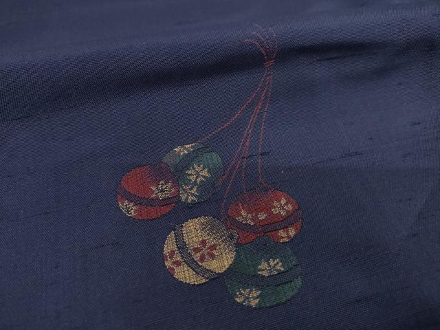 平和屋着物●京の名門・菱屋六右ェ門 紬 鈴 正絹 逸品 未使用 AABI5303ck