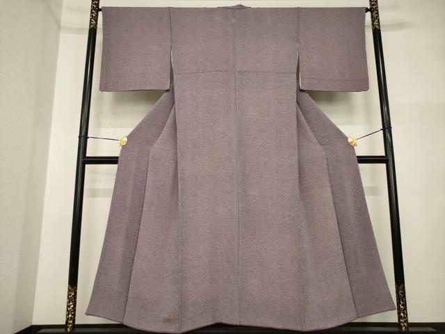 平和屋着物●江戸小紋 鮫小紋柄 鬼しぼ縮緬 正絹 逸品 AABI5306ck