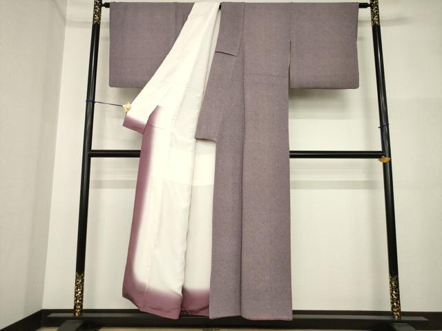 平和屋着物●江戸小紋 鮫小紋柄 鬼しぼ縮緬 正絹 逸品 AABI5306ck