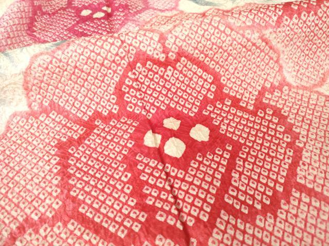 平和屋着物●豪華振袖 総絞り 青海波花文 正絹 逸品 AABI5308ck
