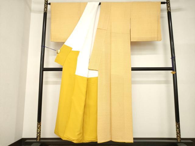 平和屋着物●江戸小紋 花菱文 正絹 逸品 AABI5314ck