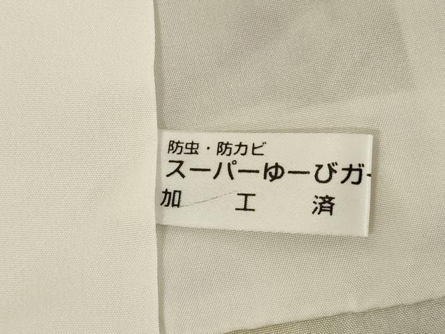 平和屋着物●上質な小紋 型染め 草花文 正絹 逸品 AABI5326ck