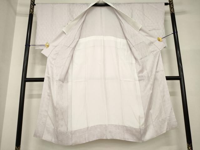 平和屋着物●長襦袢 無双仕立て 市松地紋 胡桃染色 正絹 逸品 AABI5327ck