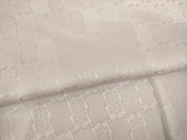 平和屋着物●長襦袢 無双仕立て 市松地紋 胡桃染色 正絹 逸品 AABI5327ck