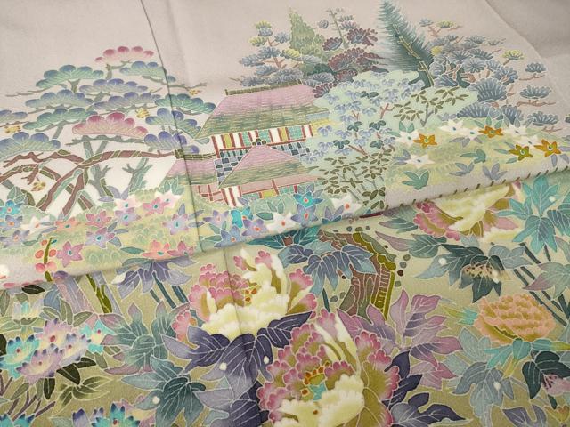 平和屋着物●本加賀友禅作家 北市秀樹 色留袖 偕楽園 正絹 逸品 AABI5330ck