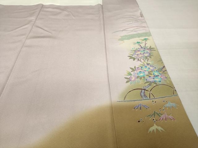 平和屋着物●本加賀友禅作家 北市秀樹 色留袖 偕楽園 正絹 逸品 AABI5330ck