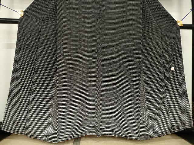 平和屋着物●訪問着 水玉文 黒地 ますいわ屋扱い 正絹 逸品 AABI5335ck