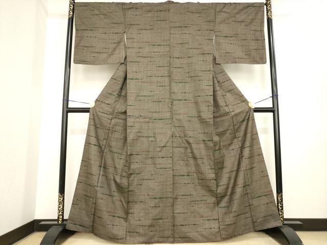 平和屋着物●本場大島紬 一元7マルキ 霞文 大丸扱い 正絹 逸品 AABI5357ck