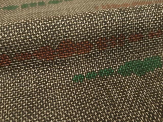 平和屋着物●本場大島紬 一元7マルキ 霞文 大丸扱い 正絹 逸品 AABI5357ck