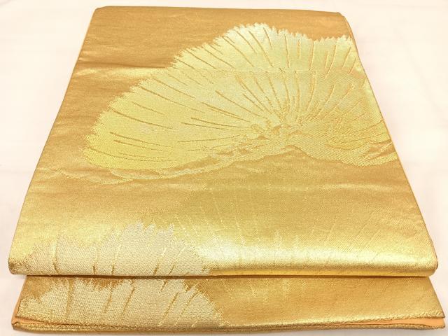平和屋着物◎六通柄袋帯 松文 金銀糸 正絹 逸品 AABI5455yx