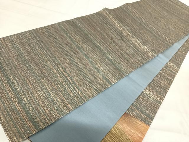 平和屋着物◎太鼓柄袋帯 切嵌 金糸 正絹 逸品 AABI5519yx