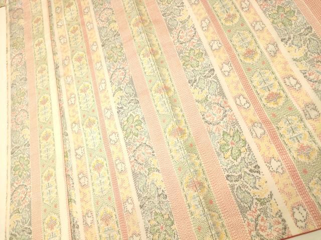 平和屋着物■上質な紬 更紗間道 正絹 逸品 AABI5804fw