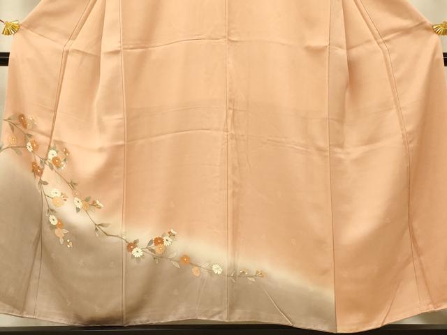 平和屋着物■訪問着 枝花文 暈し染め 金彩 正絹 逸品 AABI5824fw