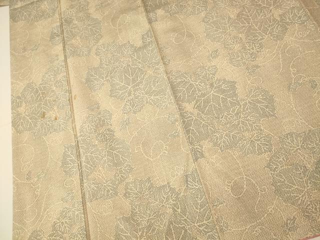 平和屋着物■上質な紬 葡萄の蔓 正絹 逸品 AABI5841fw