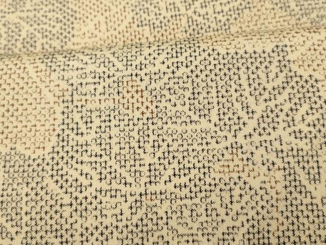 平和屋着物■上質な紬 葡萄の蔓 正絹 逸品 AABI5841fw