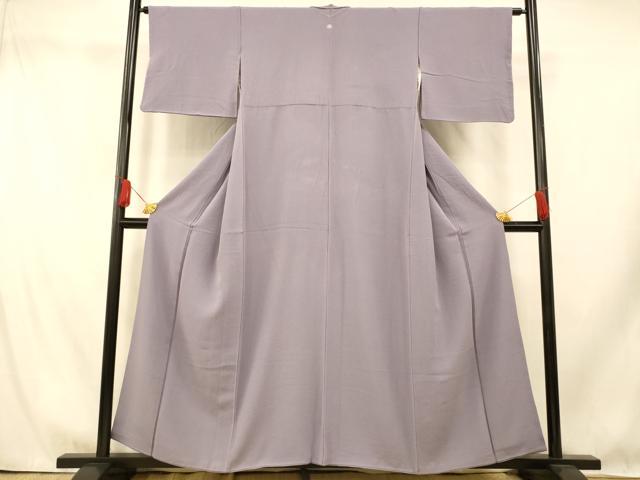 平和屋着物■上質な色無地 薄鼠色 正絹 逸品 AABI5858fw