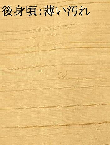 平和屋着物■上質な紬 横段霞文 亜麻色 正絹 逸品 未使用 AABI5862fw
