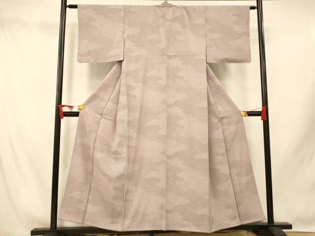 平和屋着物■江戸小紋 吉祥花雲取り文 正絹 逸品 AABI5871fw