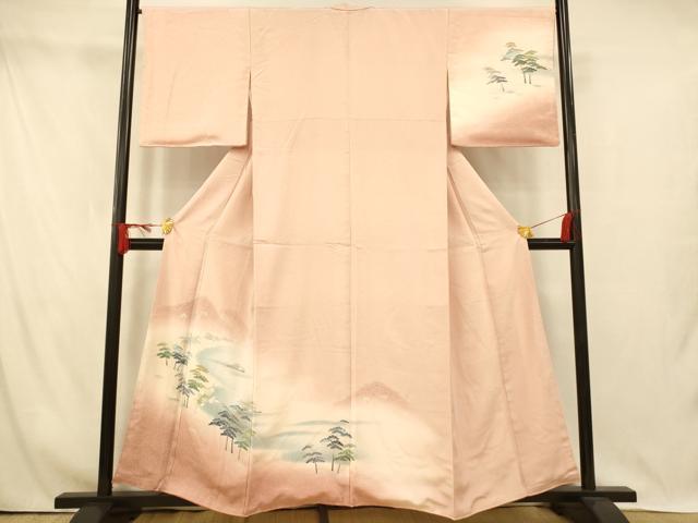 平和屋着物■訪問着 風景文 暈し染め 正絹 逸品 AABI5878fw