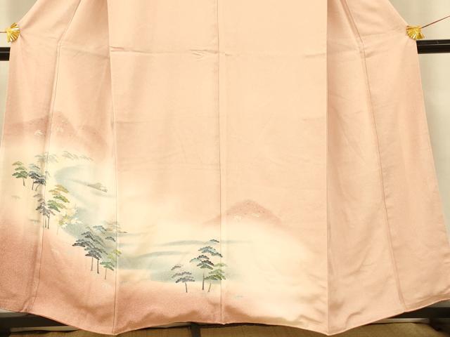 平和屋着物■訪問着 風景文 暈し染め 正絹 逸品 AABI5878fw